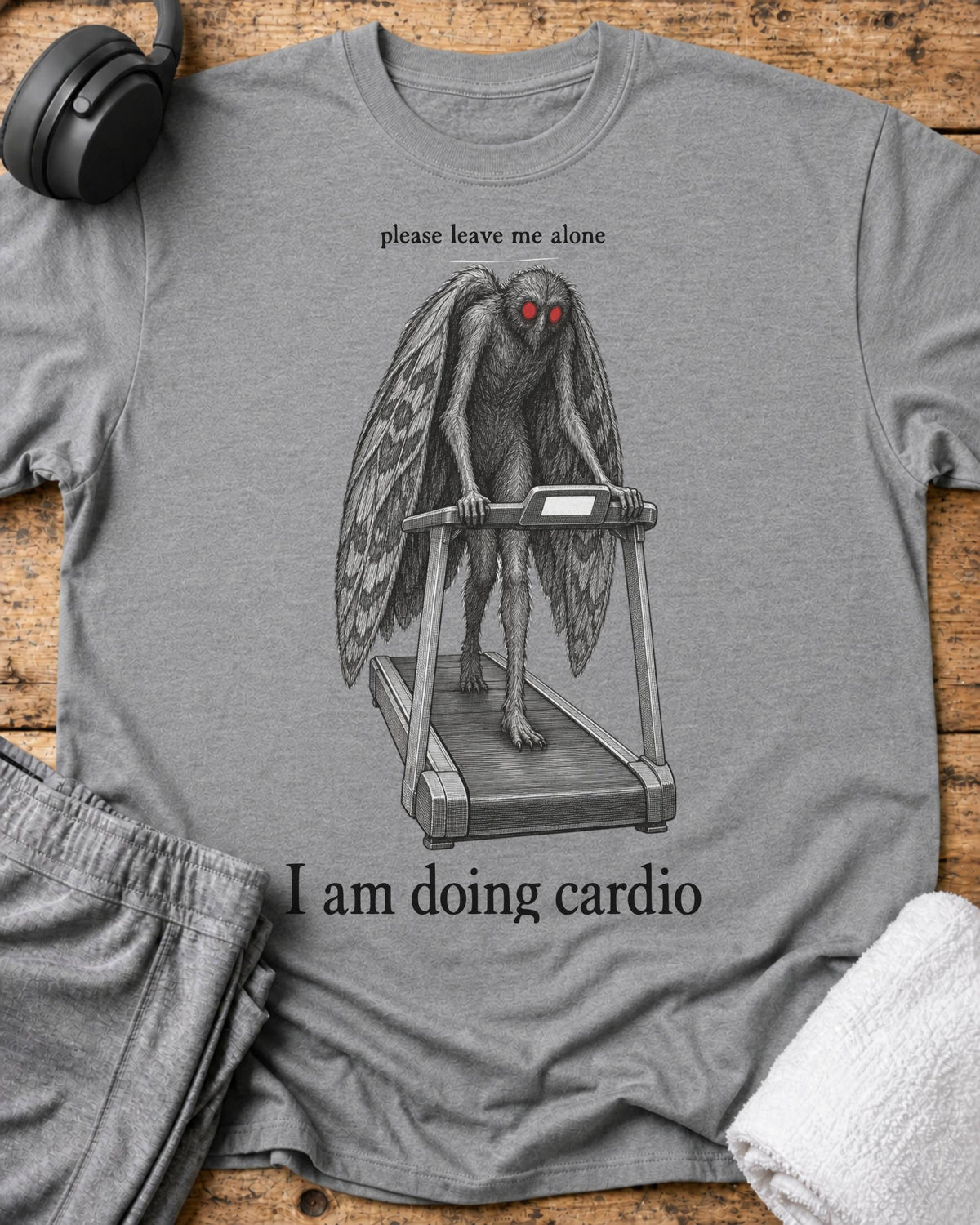 Please Leave Me T-Shirt — Sport Grey