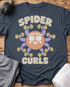 Spider Curls T-Shirt — Dark Heather