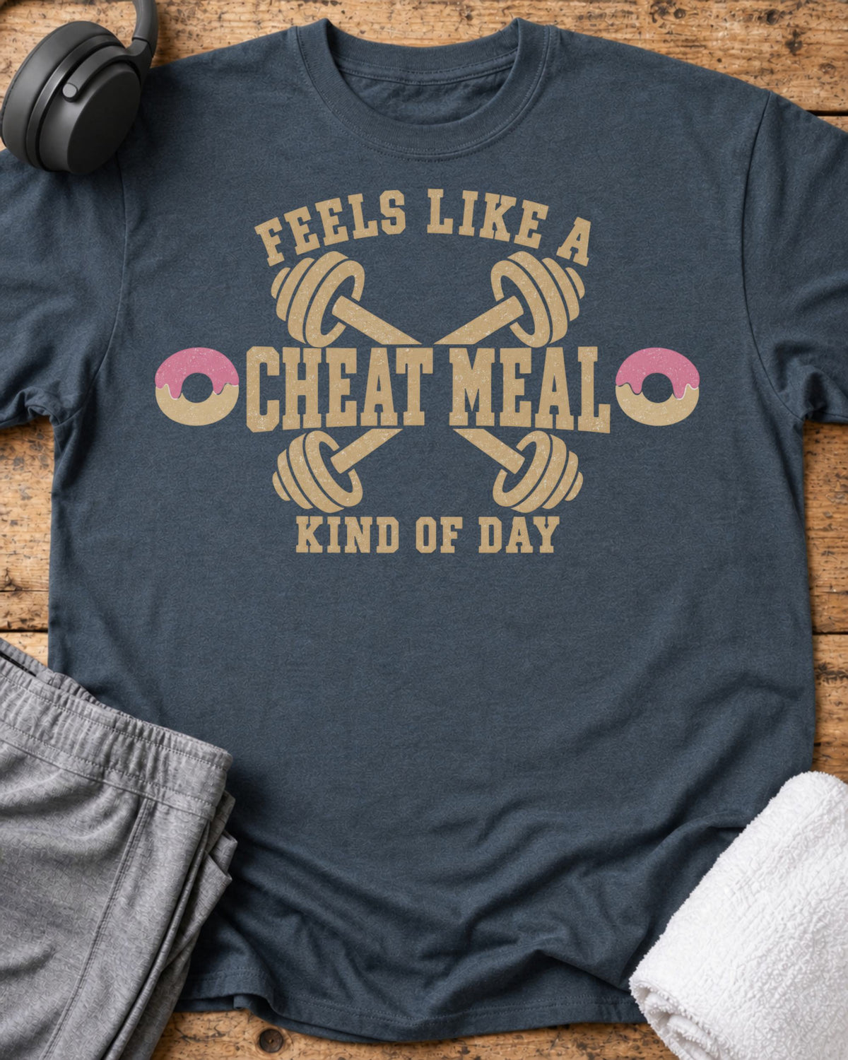 Feels Cheat Meal T-Shirt — Dark Heather