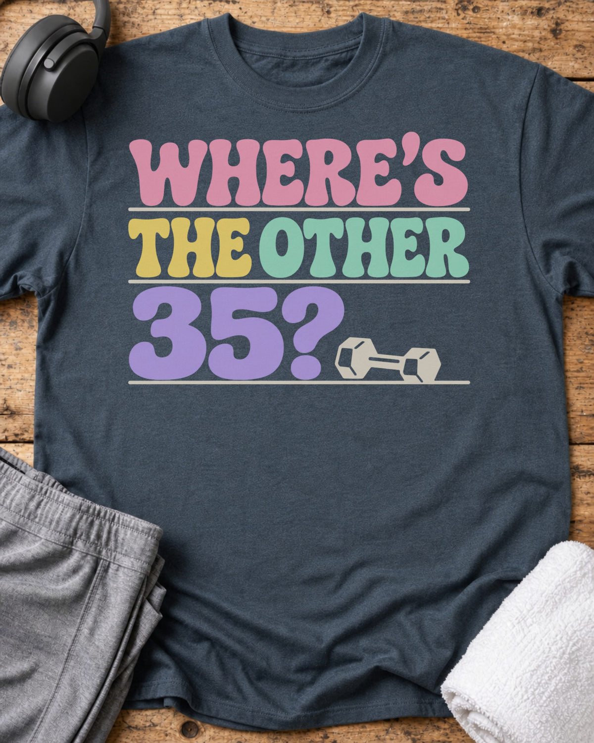 Where's The 35 T-Shirt — Dark Heather
