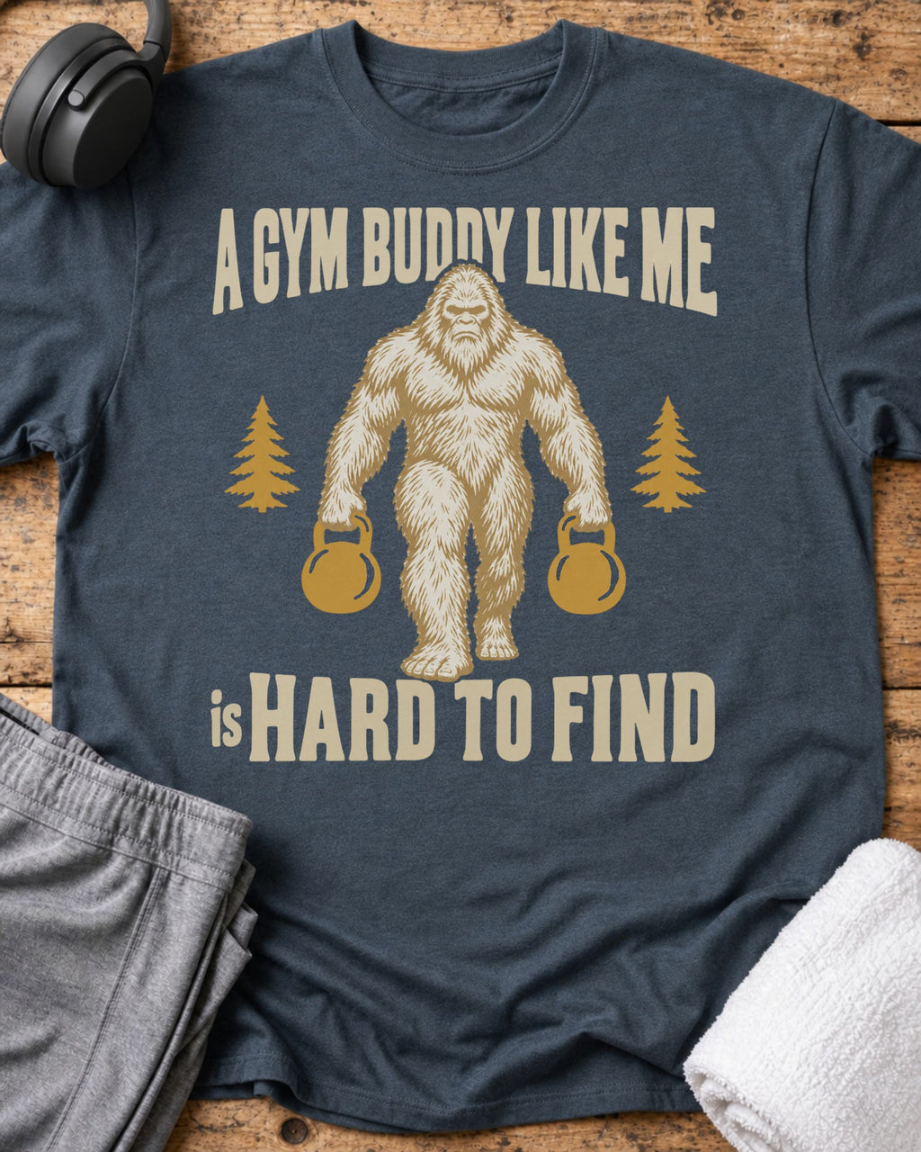 Gym Buddy T-Shirt — Dark Heather