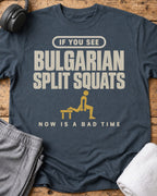 If Split Squats T-Shirt — Dark Heather