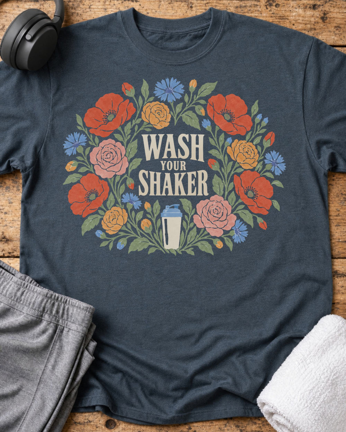 Wash Your Shaker T-Shirt — Dark Heather