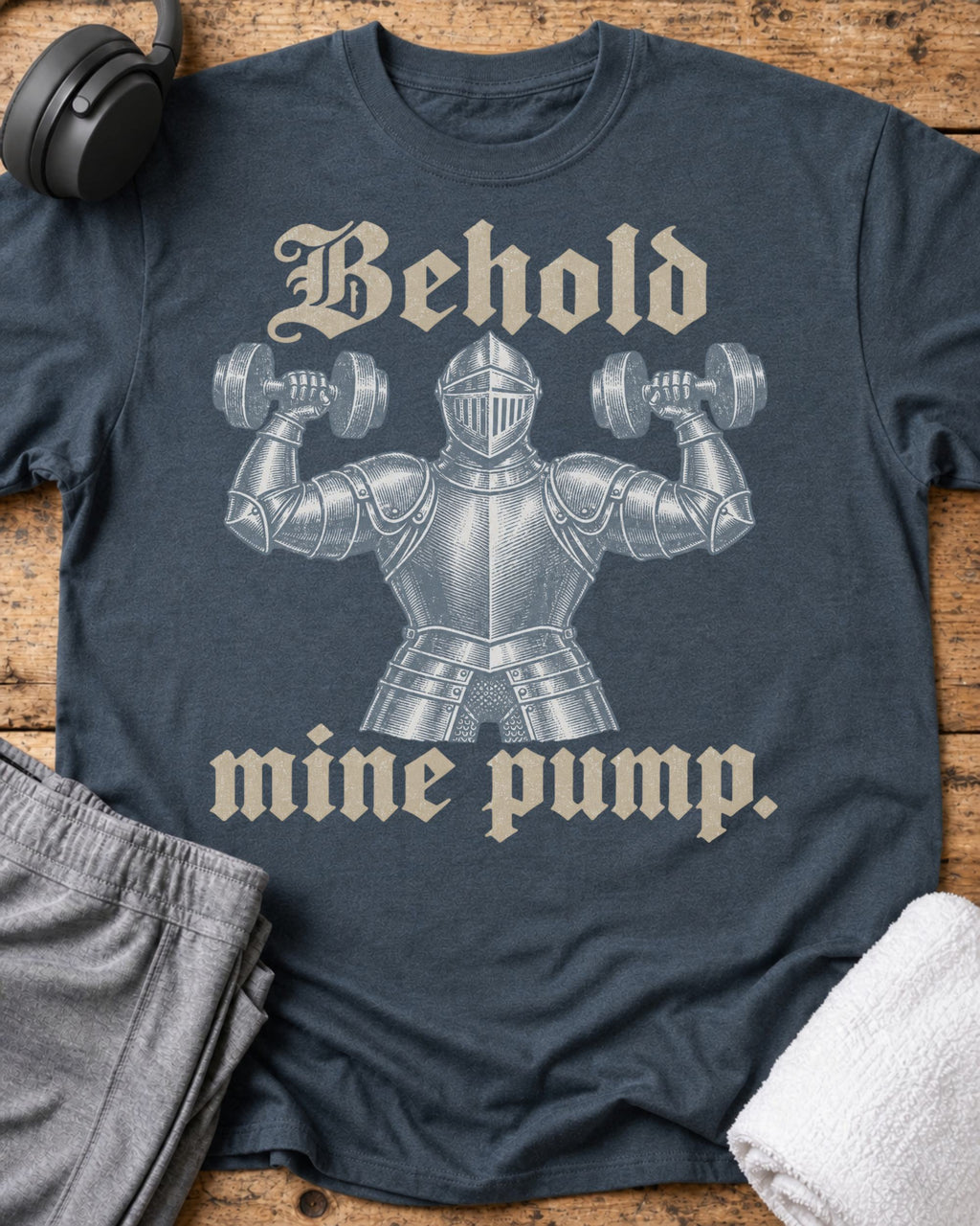 Behold Mine Pump T-Shirt — Dark Heather