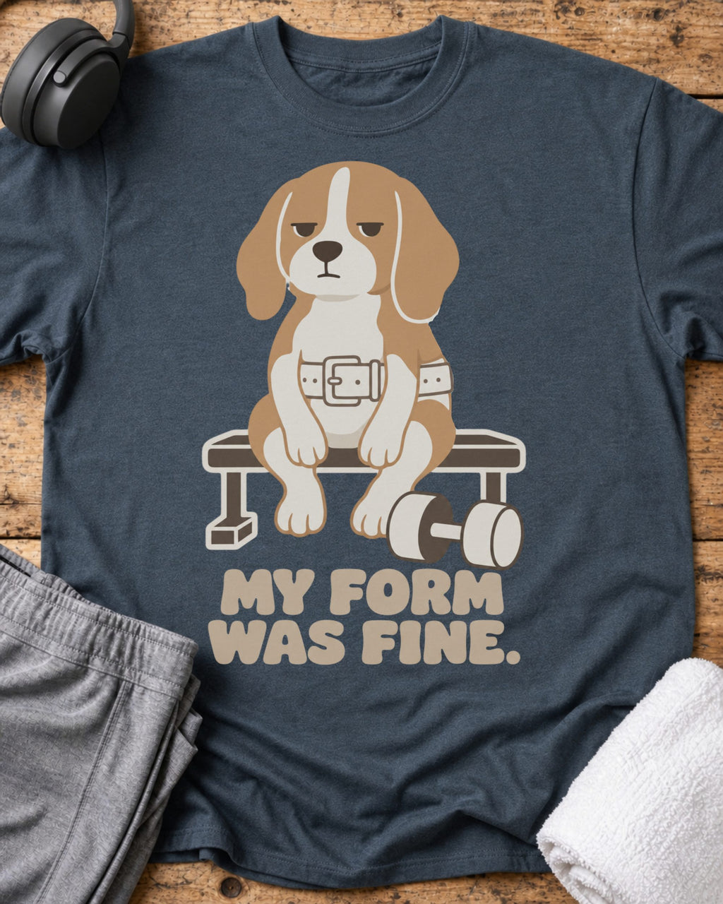 Form Was Fine T-Shirt — Dark Heather