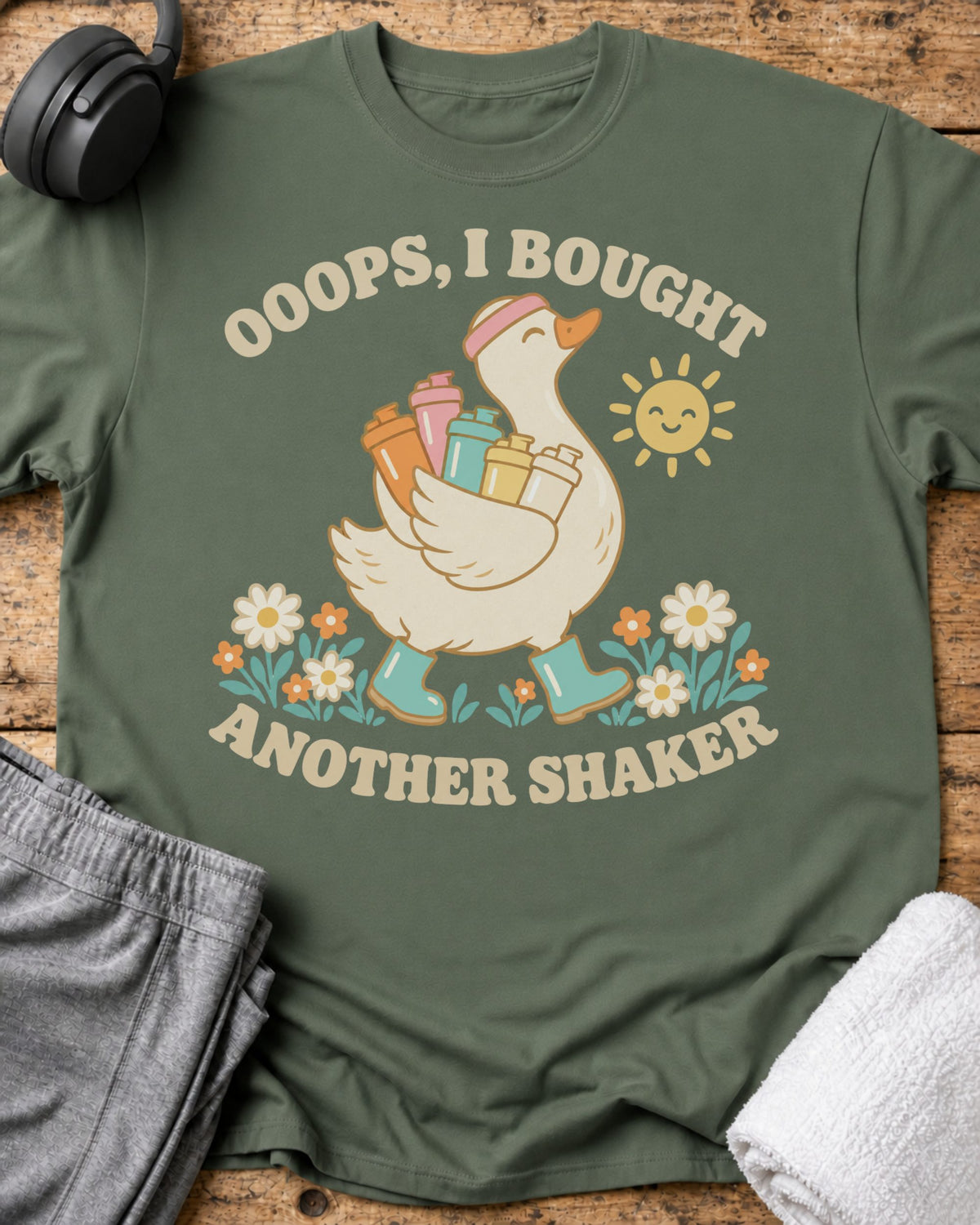 Ooops Another Shaker T-Shirt — Military Green