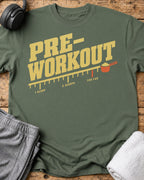 Pre-workout Label T-Shirt — Military Green