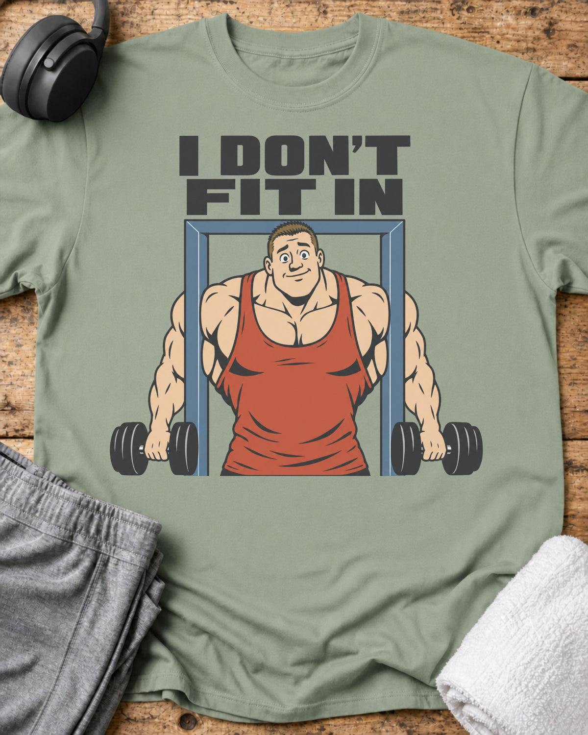 Don't Fit In T-Shirt — Sage