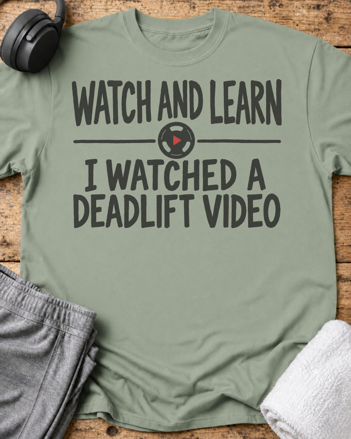 Watch And Learn T-Shirt — Sage