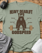 Heavy Deadlift Tips T-Shirt — Sage