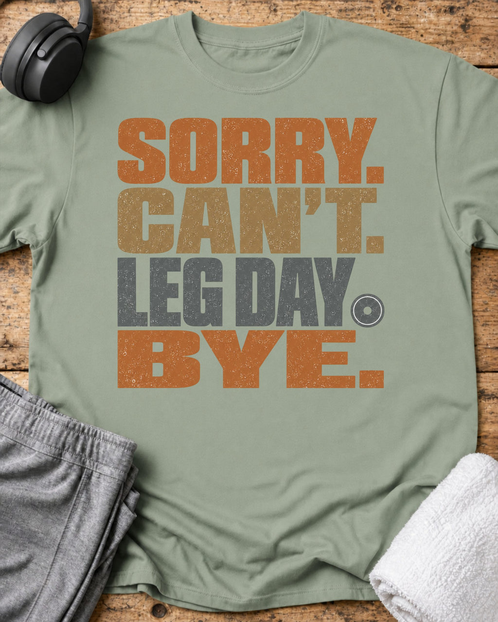 Sorry Can't T-Shirt — Sage