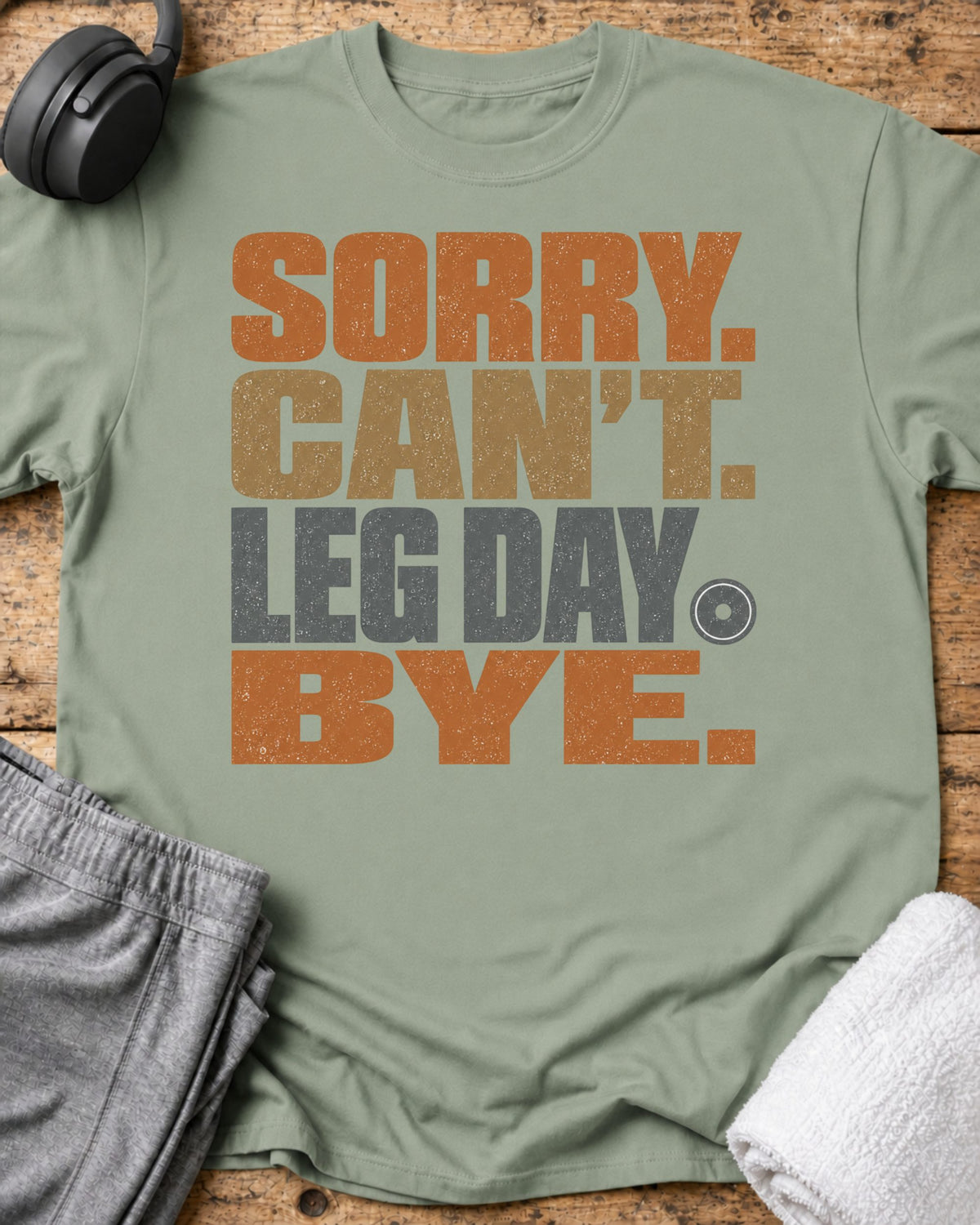 Sorry Can't T-Shirt — Sage