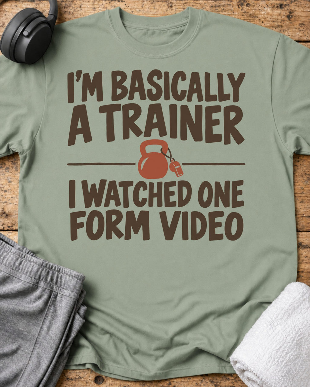 I'm Basically T-Shirt — Sage