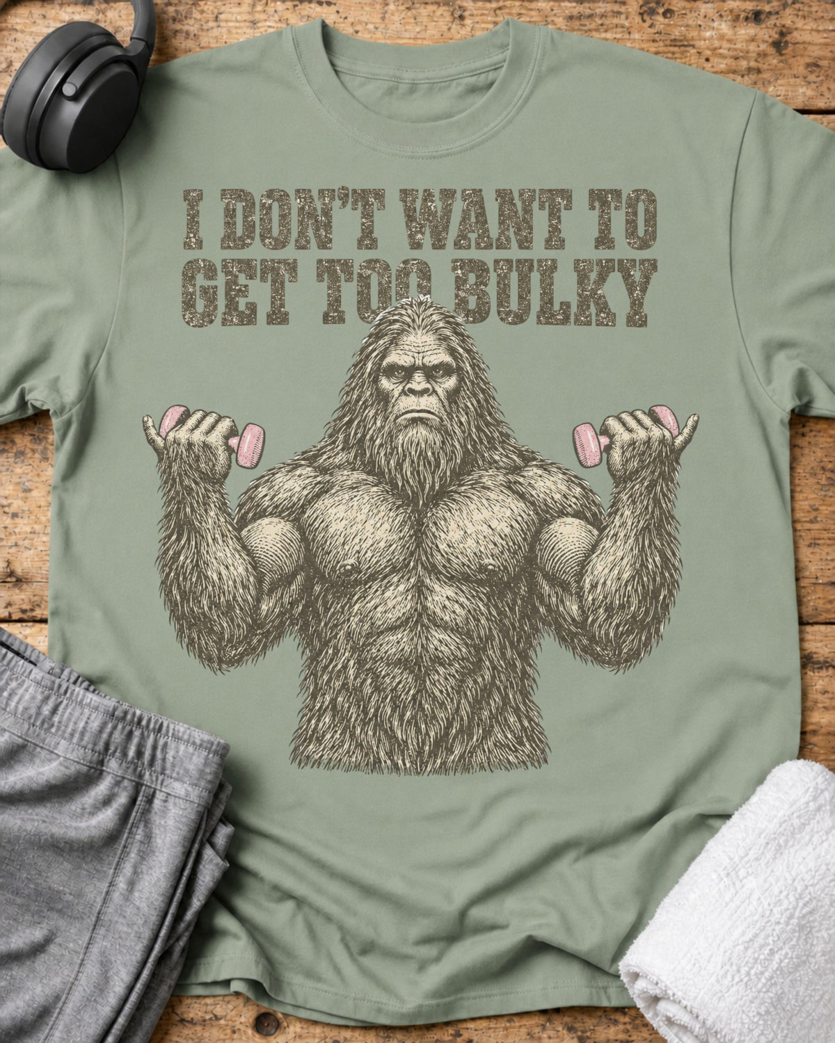 Don't Get Bulky T-Shirt — Sage