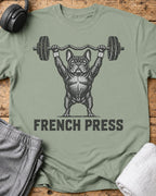 French Press T-Shirt — Sage