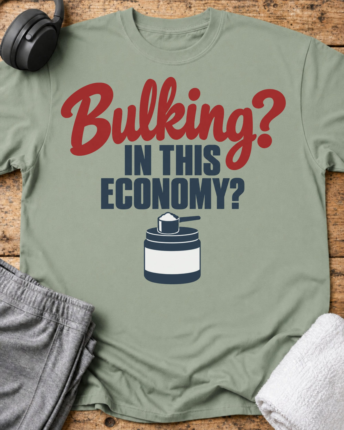 Bulking Economy T-Shirt — Sage