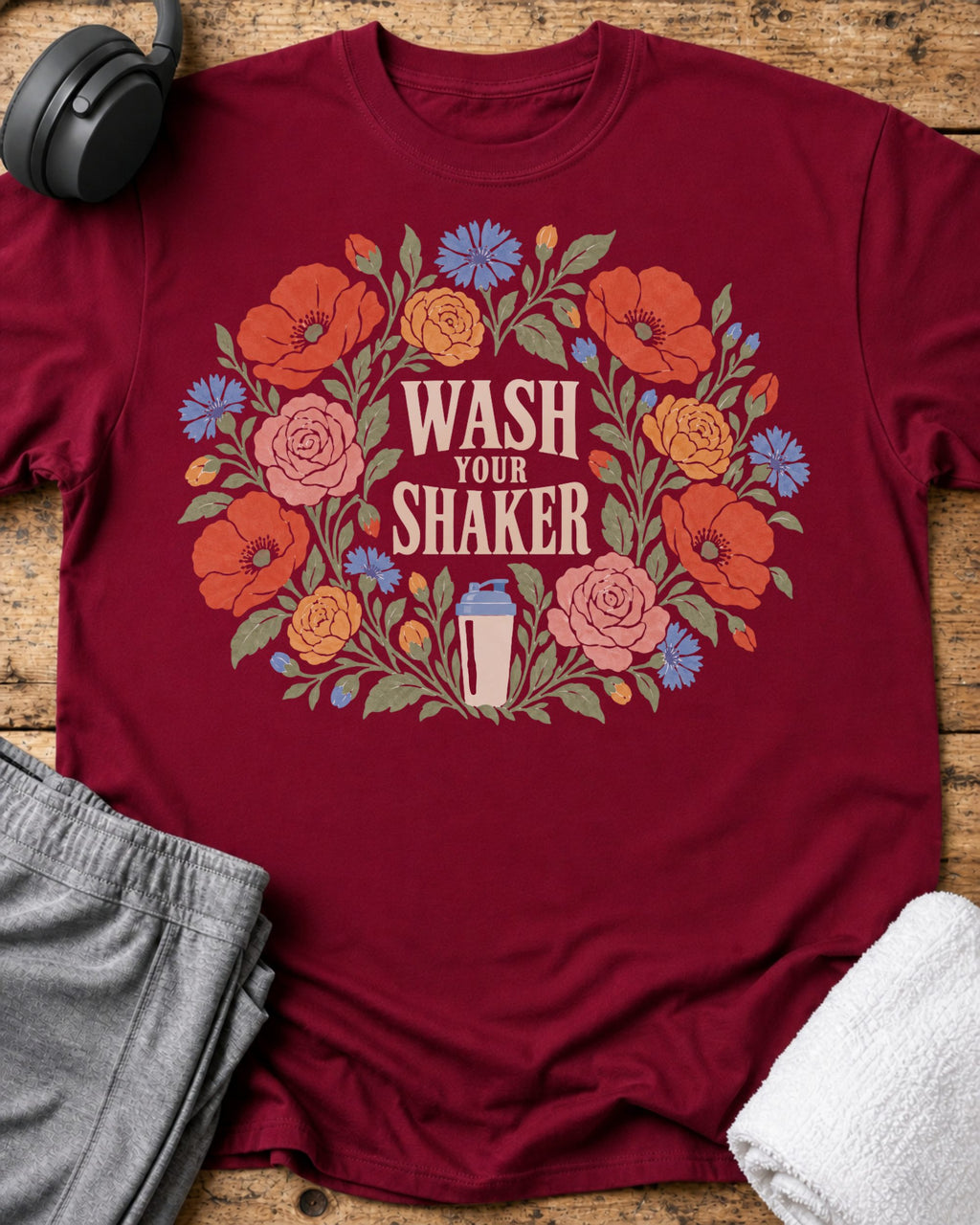 Wash Your Shaker T-Shirt — Cardinal Red