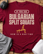 If Split Squats T-Shirt — Cardinal Red