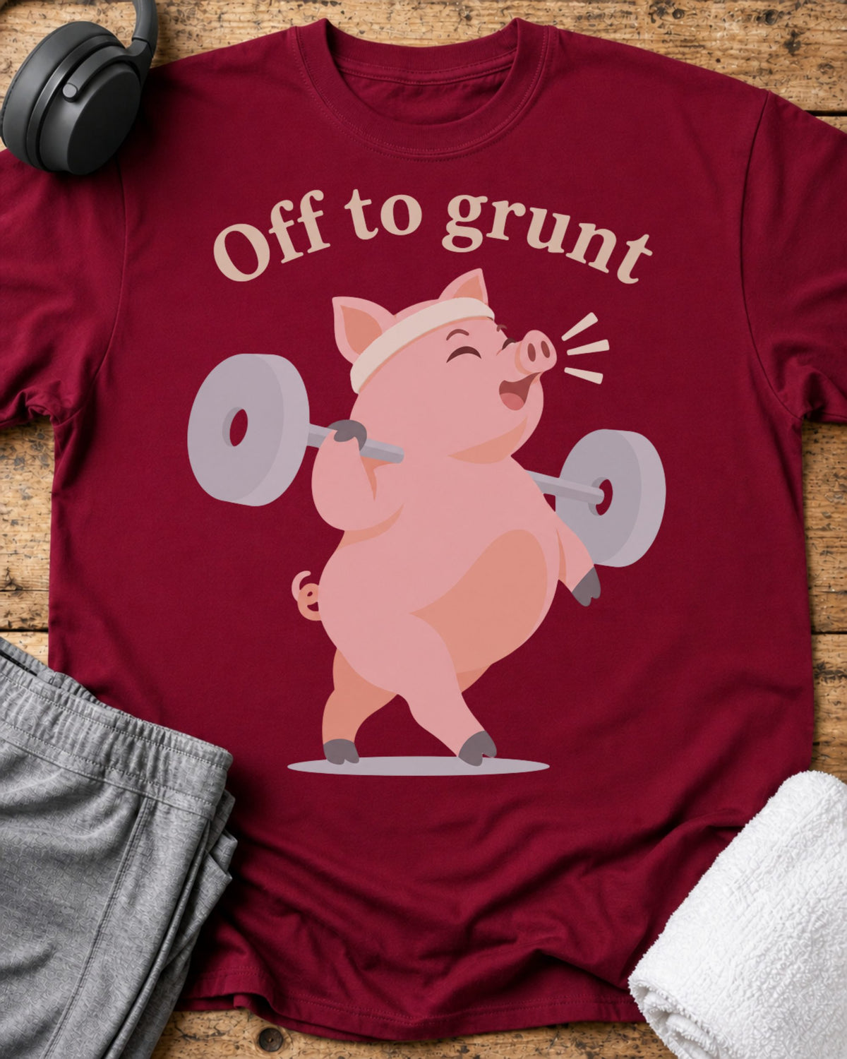 Off To Grunt T-Shirt — Cardinal Red