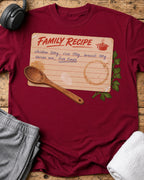 Family Recipe T-Shirt — Cardinal Red