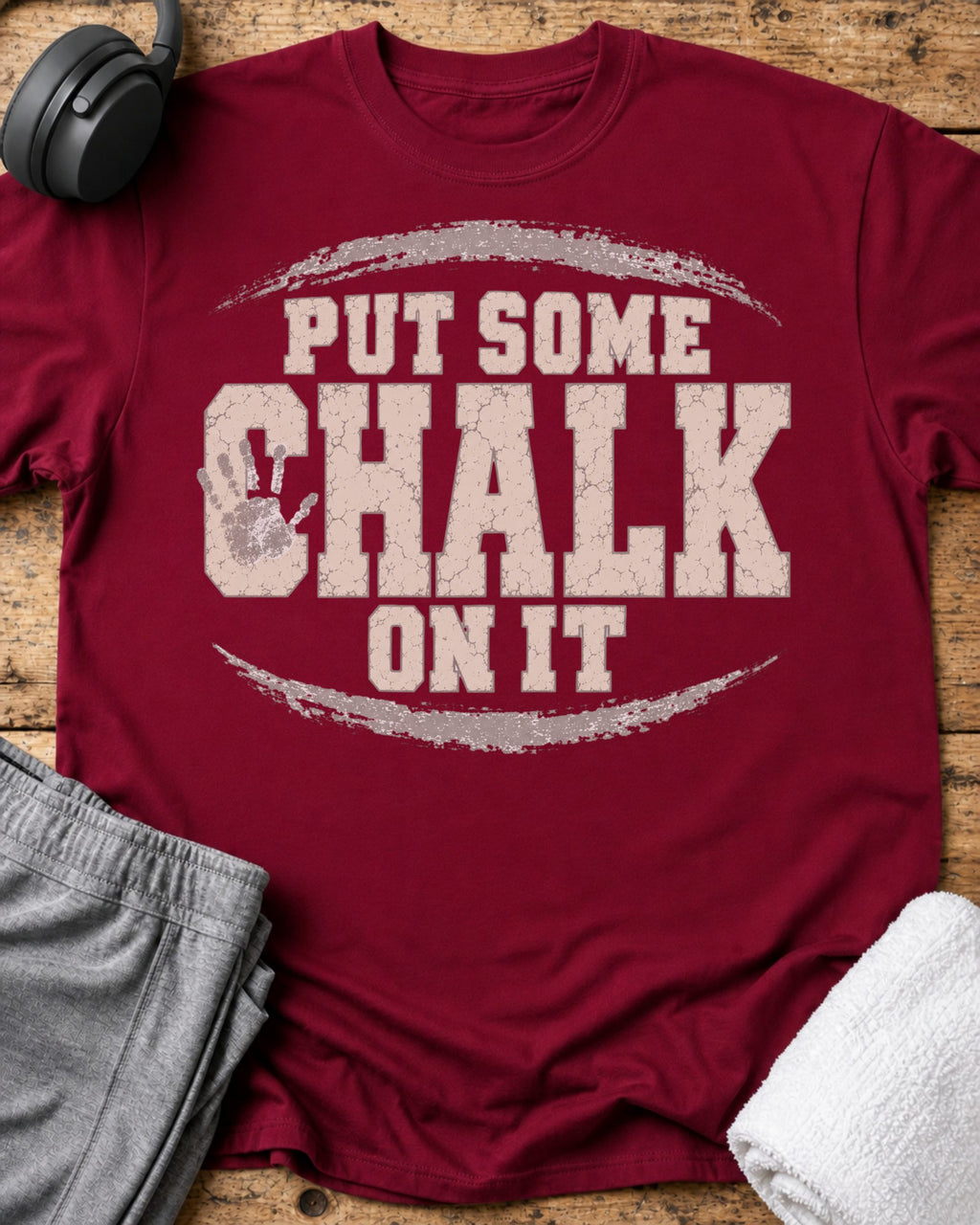 Put Some Chalk T-Shirt — Cardinal Red