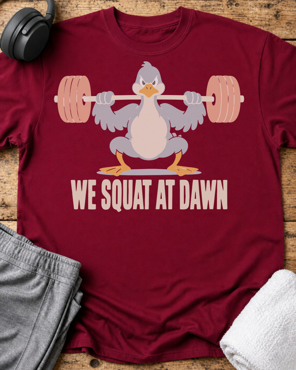 We Squat T-Shirt — Cardinal Red