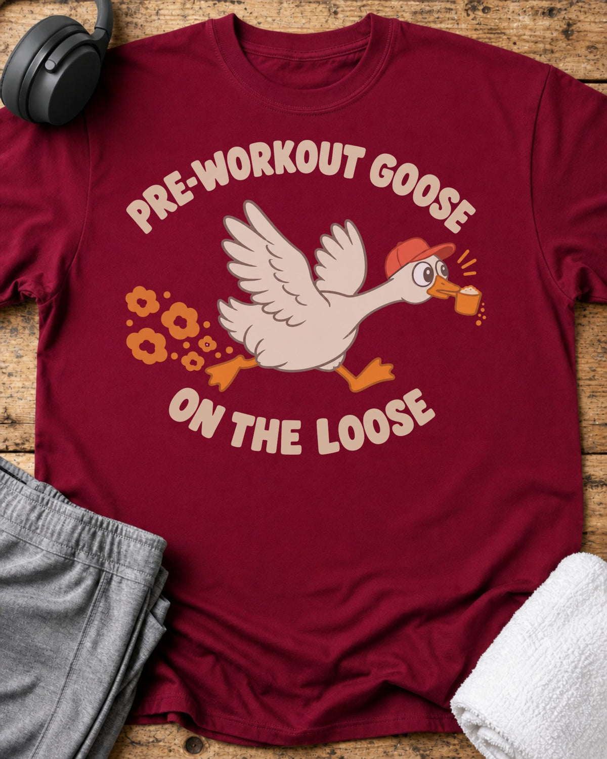 Pre-workout Goose T-Shirt — Cardinal Red