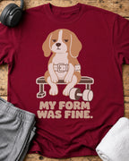 Form Was Fine T-Shirt — Cardinal Red