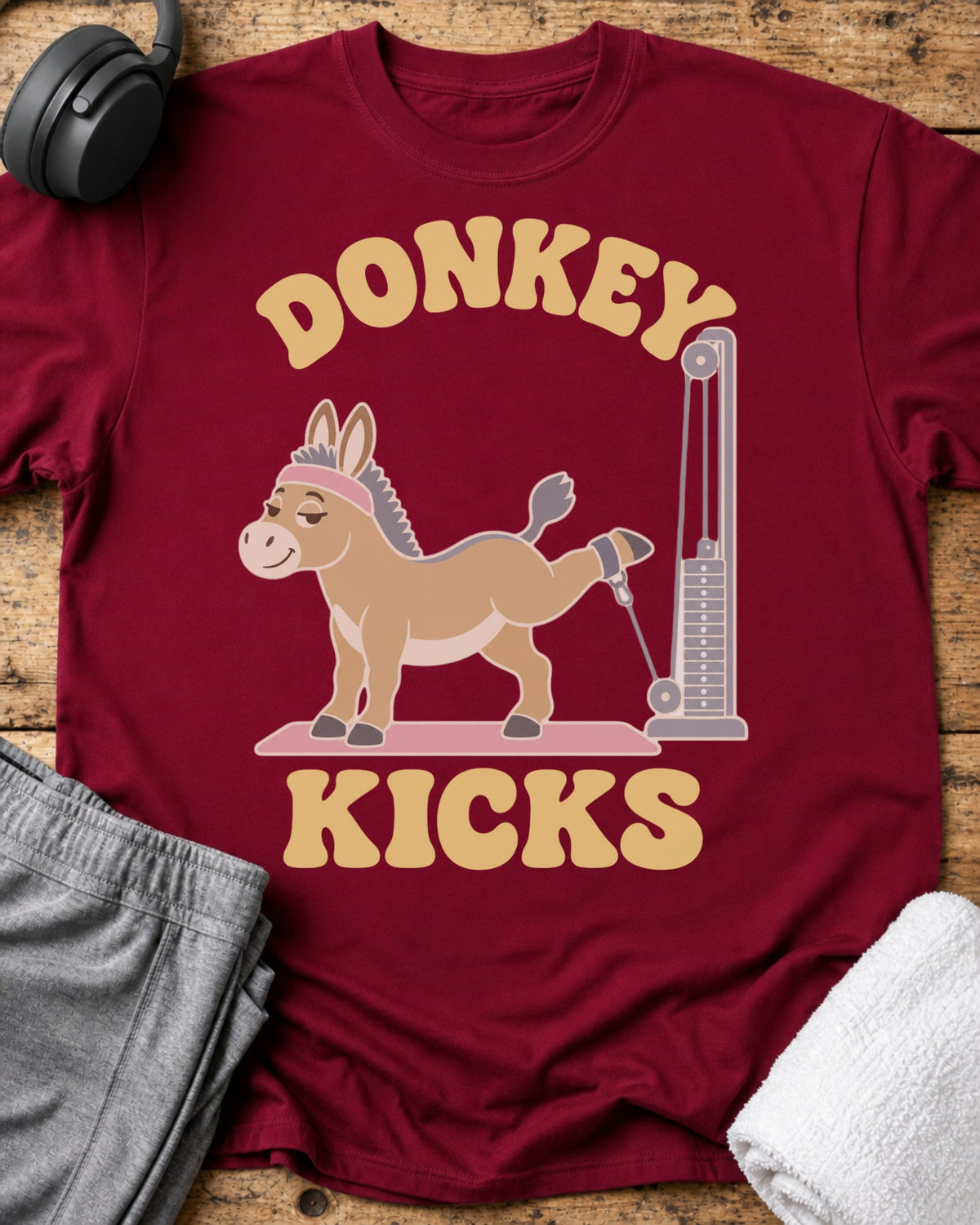 Donkey Kicks T-Shirt — Cardinal Red