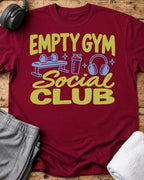 Empty Gym Club T-Shirt — Cardinal Red