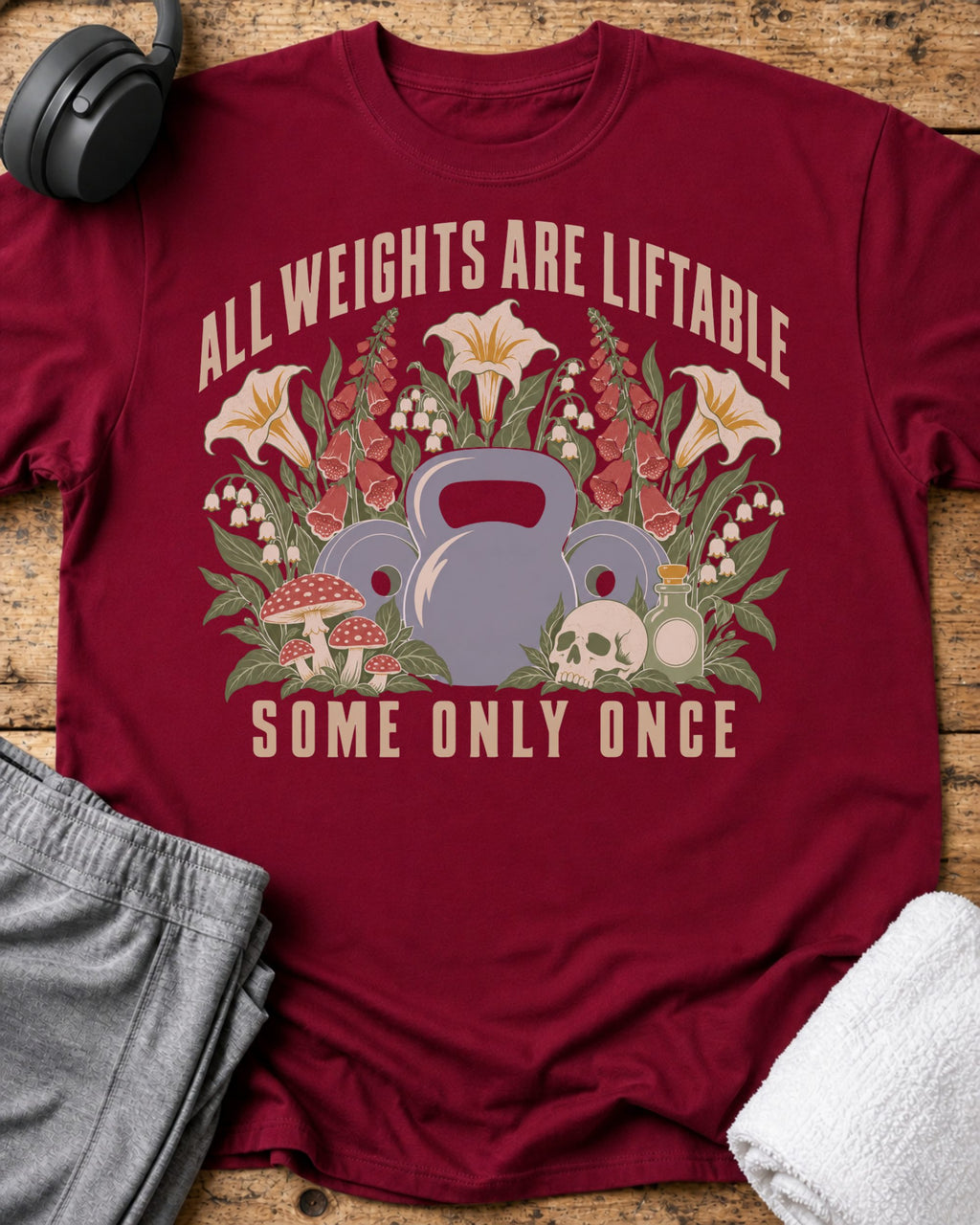 All Weights Liftable T-Shirt — Cardinal Red