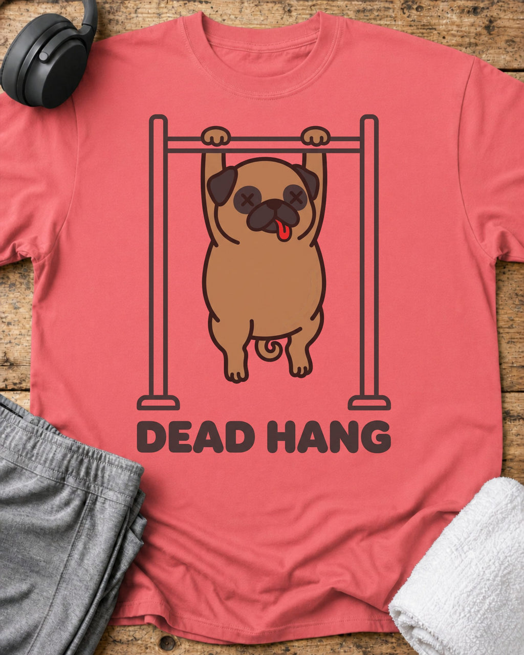 Dead Hang T-Shirt — Coral Silk