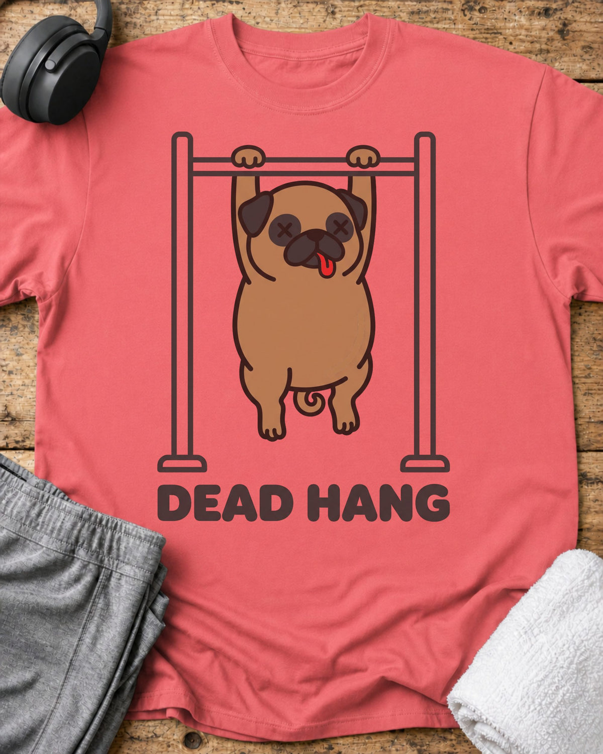 Dead Hang T-Shirt — Coral Silk