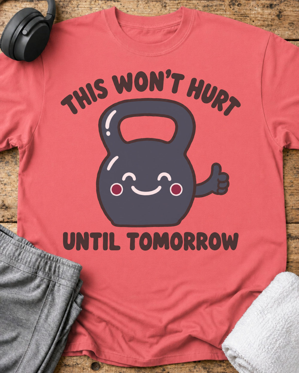 This Won't Hurt T-Shirt — Coral Silk