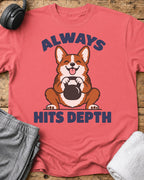 Always Hits Depth T-Shirt — Coral Silk