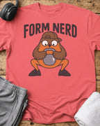 Form Nerd T-Shirt — Coral Silk