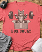 Box Squat T-Shirt — Coral Silk