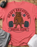 Heavy Breathers Social T-Shirt — Coral Silk
