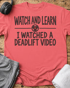 Watch And Learn T-Shirt — Coral Silk