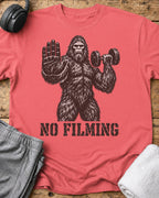 No Filming T-Shirt — Coral Silk