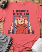 Don't Fit In T-Shirt — Coral Silk