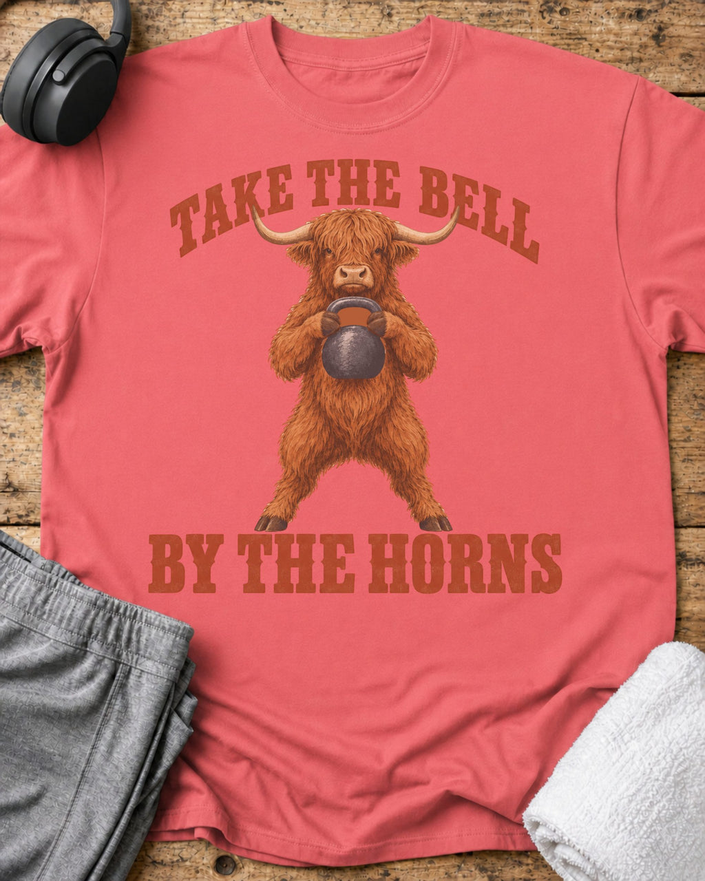 Take The Bell T-Shirt — Coral Silk