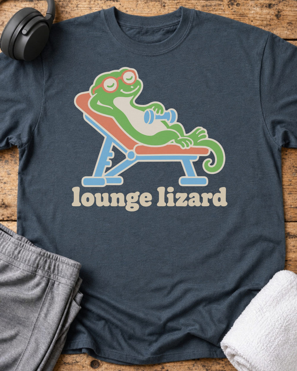 Lounge Lizard T-Shirt — Dark Heather
