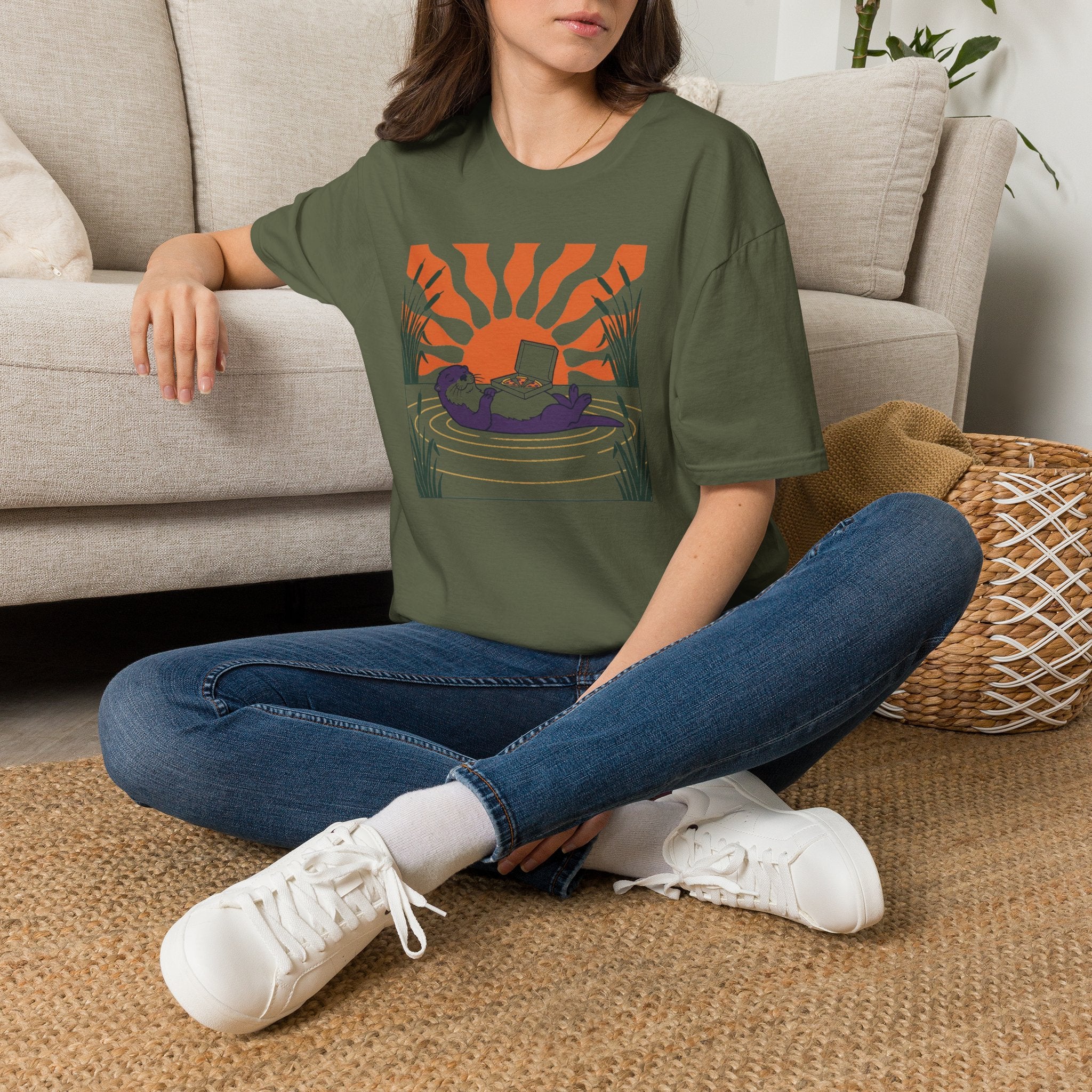 Otter Floating Feast T-Shirt